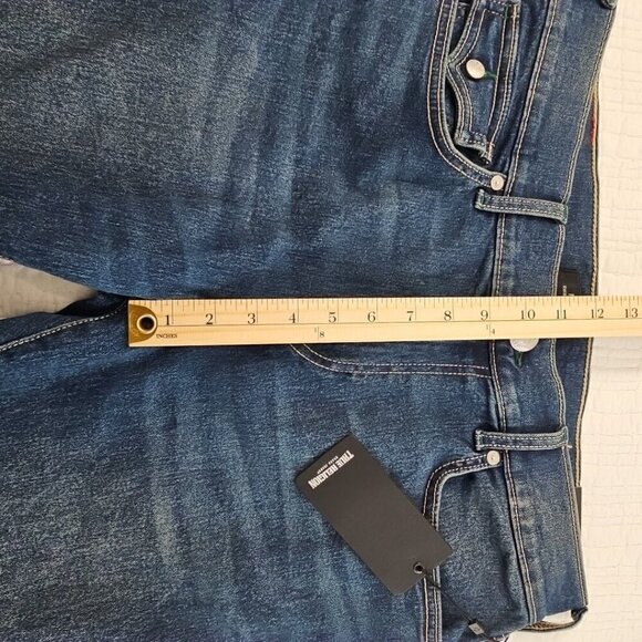 True Religion Rocco Jeans Men's 33x32 NWT Flap Pockets Green Contrast Stitch NEW - Picture 15 of 16